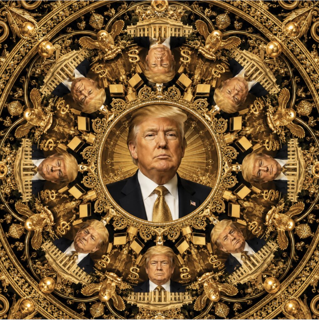 Donald Trump is the Decorator in Chief, decorating  the White House, warships, the Kennedy Center, the Reflecting Pool and more.  His is a DIC.